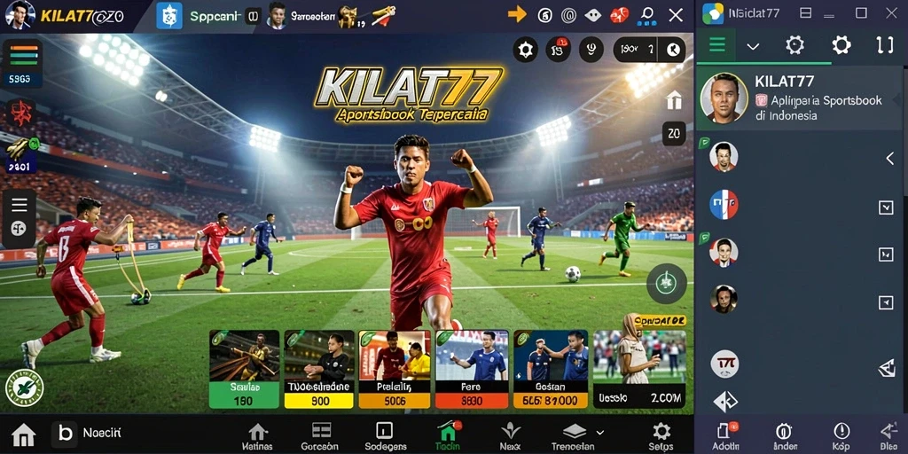 Tampilan utama KILAT77 yang menampilkan pengalaman taruhan Sportsbook yang imersif.