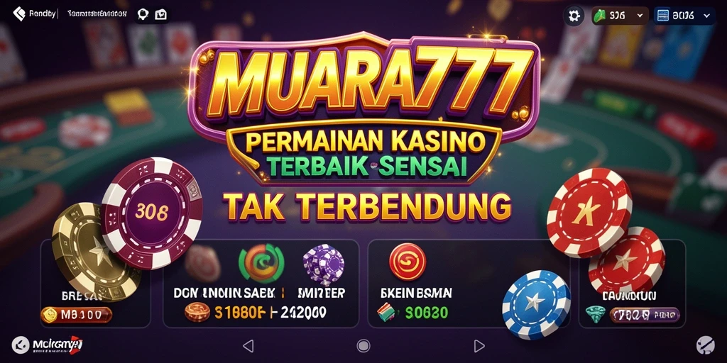 Tampilan gameplay menarik dari MUARA777 dengan berbagai permainan Kasino.