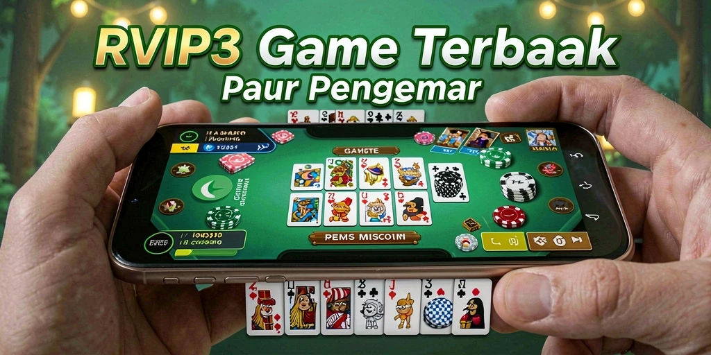 Screenshot RVIP3 menampilkan gameplay seru permainan Domino.