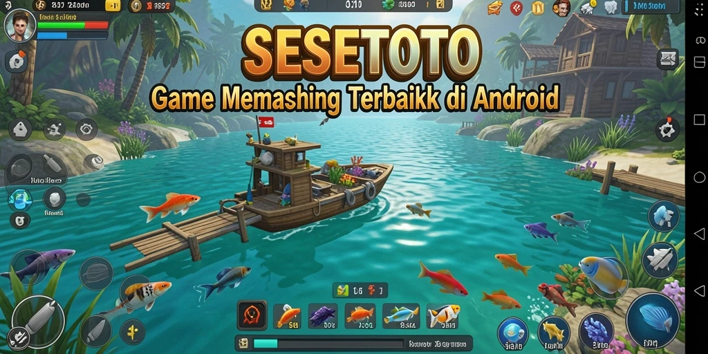 Tangkapan ikan yang menakjubkan dalam gameplay SESETOTO.