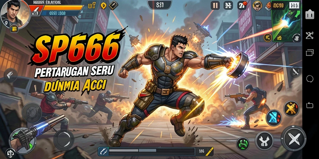 Tampilan gameplay SP666 yang mendebarkan dan penuh aksi.