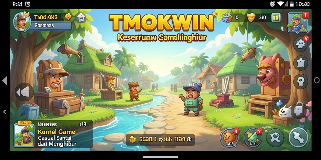 Screenshot gameplay TMOKWIN menampilkan keseruan permainan Casual yang menarik.